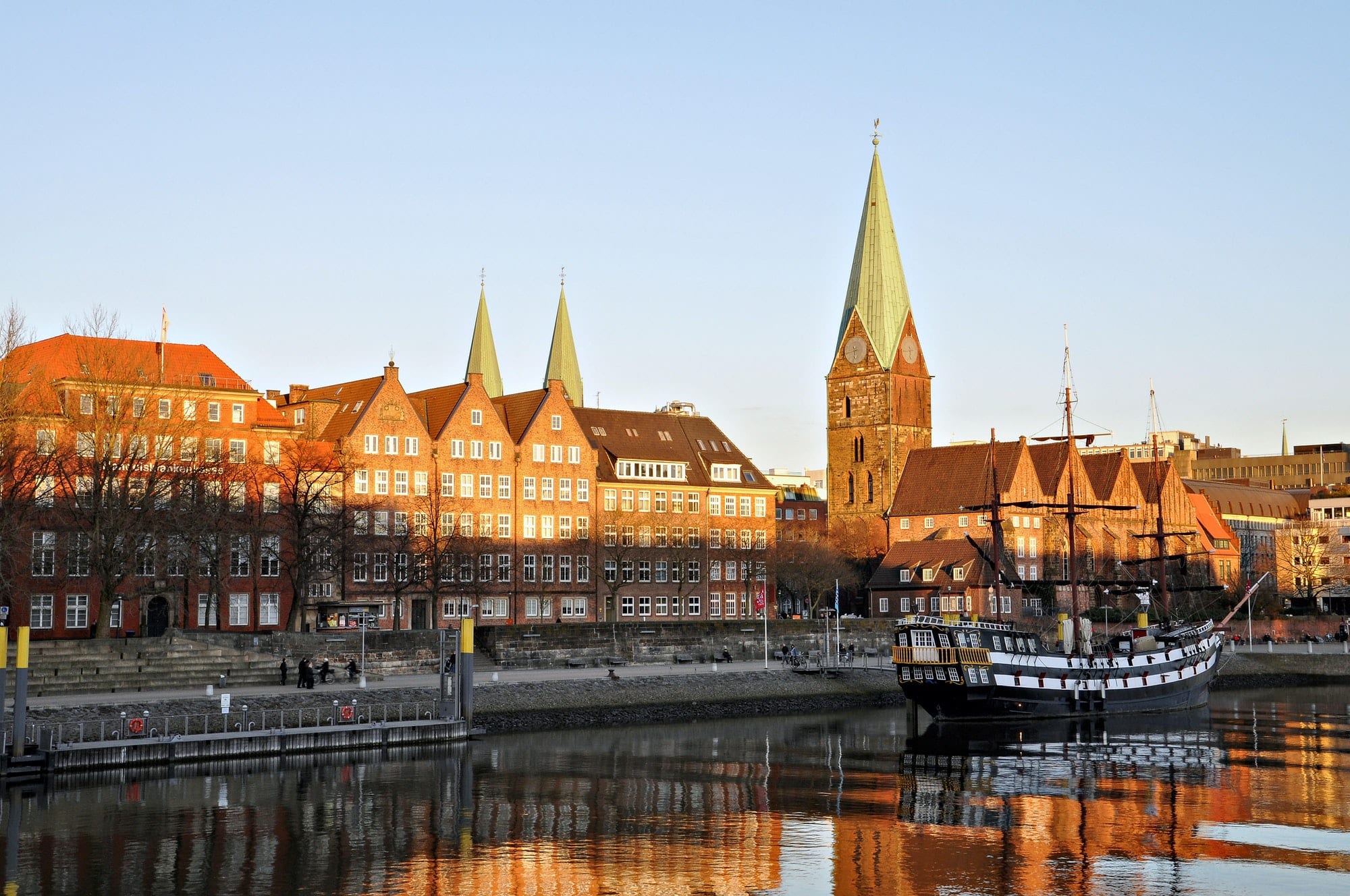 Germany. Bremen. The city at the shore berth old sailing ship. ❤️ nominated ?