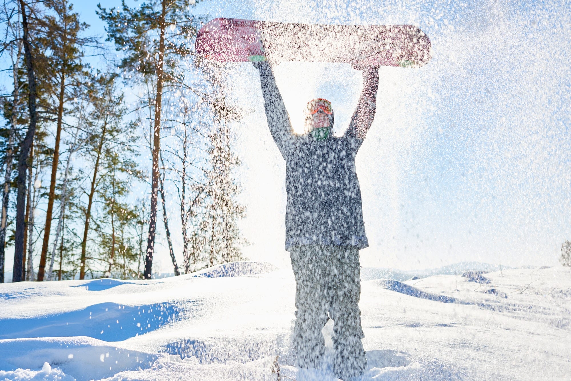 Snowboarder in Snow
