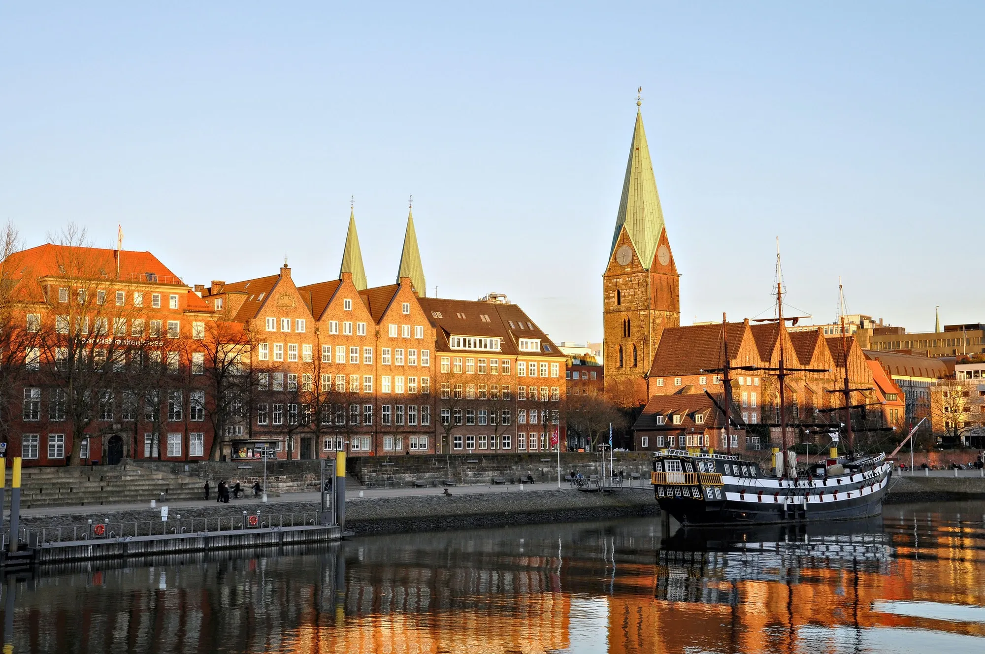 Germany. Bremen. The city at the shore berth old sailing ship. ❤️ nominated ?